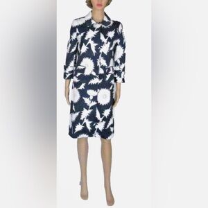 Isaac Mizrahi for Target  Navy and White Trench Coat